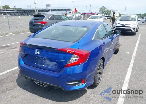 2020 Honda Civic Sport из США, поврежденный, VIN 2HGFC2F81LH580614
